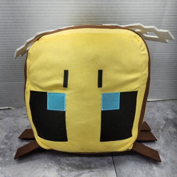 Minecraft Bee Plush Bumblebee Pillow Buddy - Picture 1 of 10